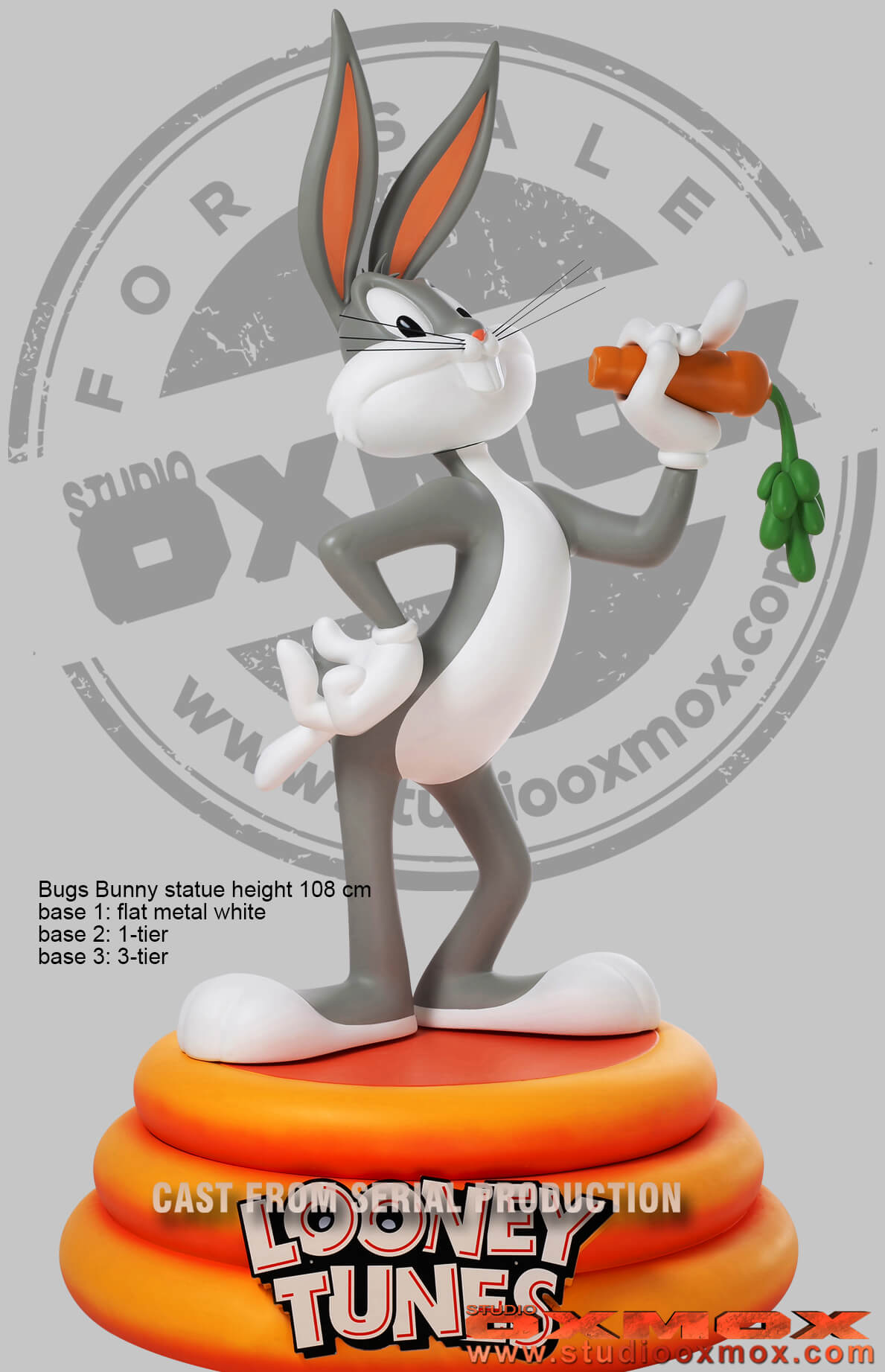 Looney Tunes statues, Bugs Bunny life size with large base