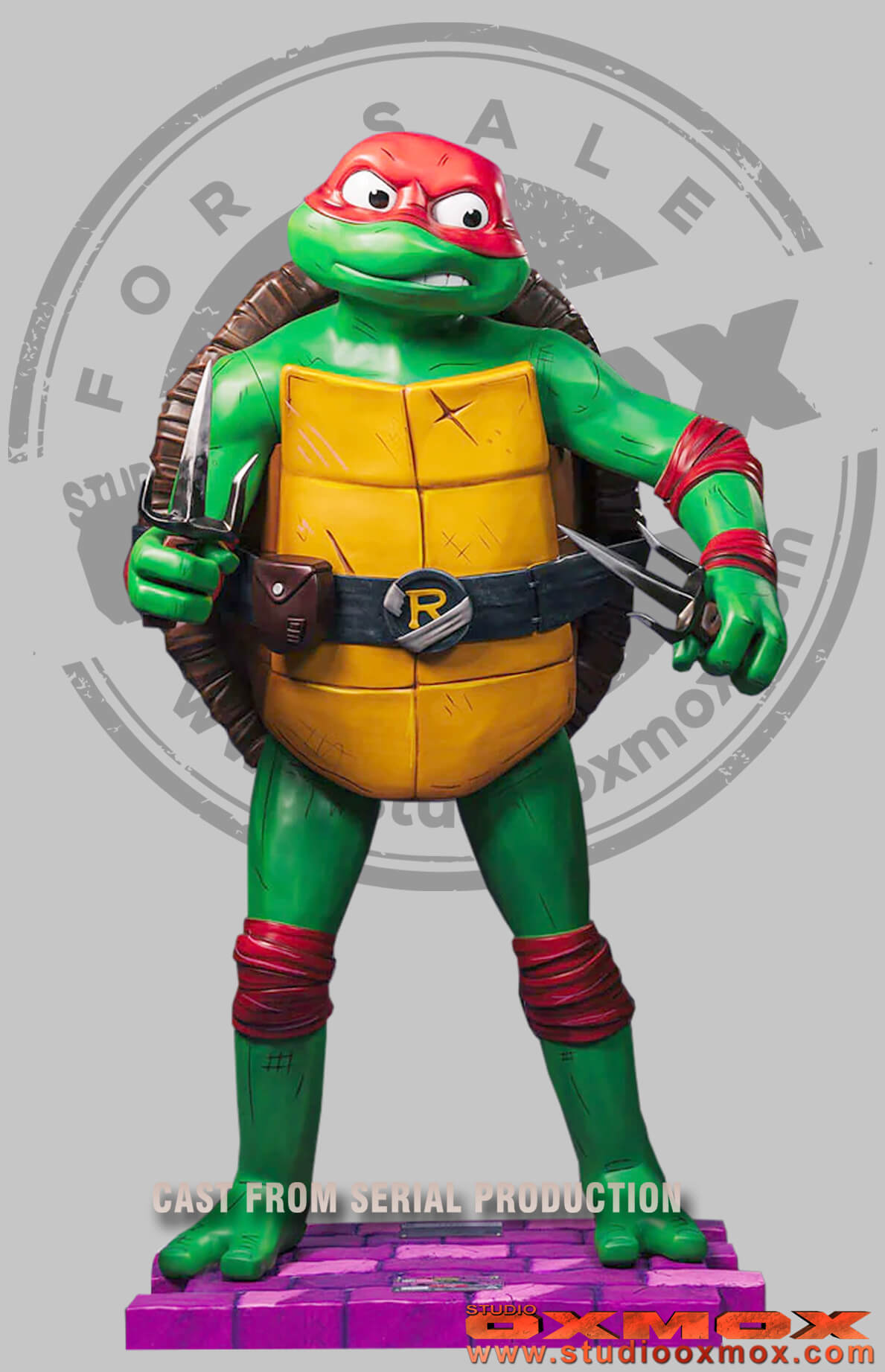 Teenage Mutant Ninja Turtle movie, life size Ninja Turtle statue, Raphael