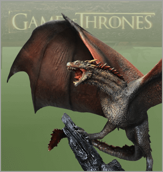Drogon, Game of Thrones, scale size statue