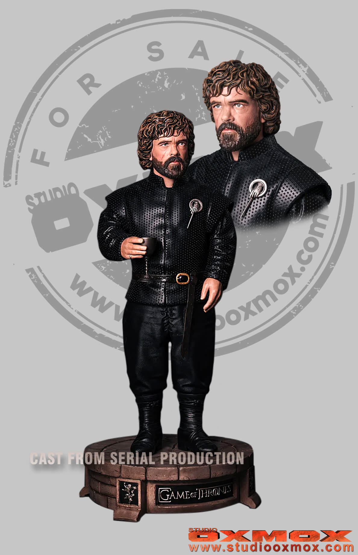 Game of Thrones life-size statue Tyrion Lannister, Peter Dinklage 